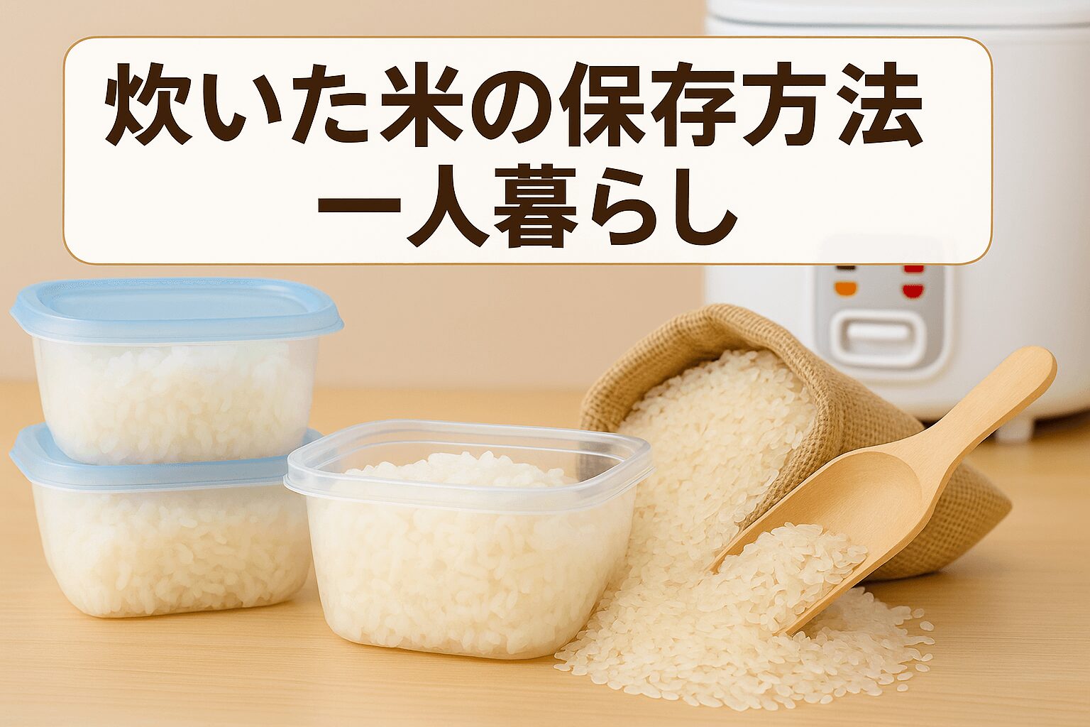 炊いた米　保存方法　一人暮らし